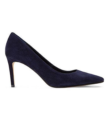 Dune Abbigail Suede Courts In Navy-suede | ModeSens