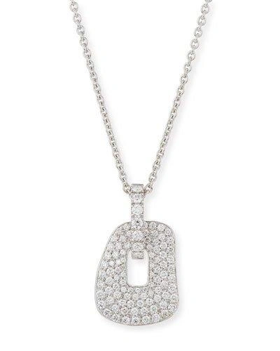 Mattioli Puzzle Diamond Pendant Necklace In 18k White Gold