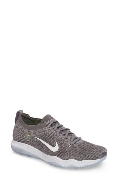 Nike Air Zoom Fearless Flyknit Lux Trainer Sneakers In Smoke/ White