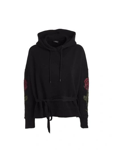 Marcelo Burlon County Of Milan Sequin Embroidered Hoodie In Black