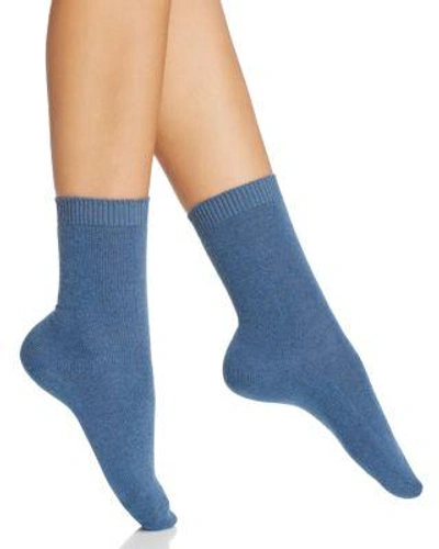 Falke Cosy Mid-calf Socks In Baltic Blue