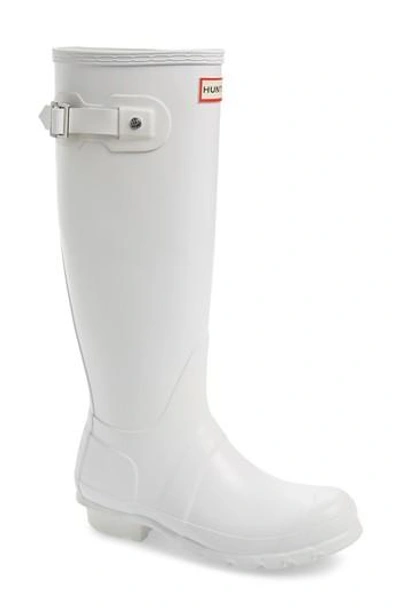 Hunter 'original Tall' Rain Boot In White