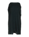 Mm6 Maison Margiela Short Dress In Dark Green