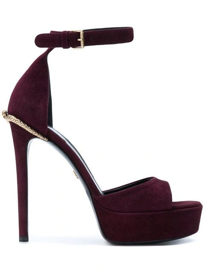 Roberto Cavalli Platform Sandals In Pink