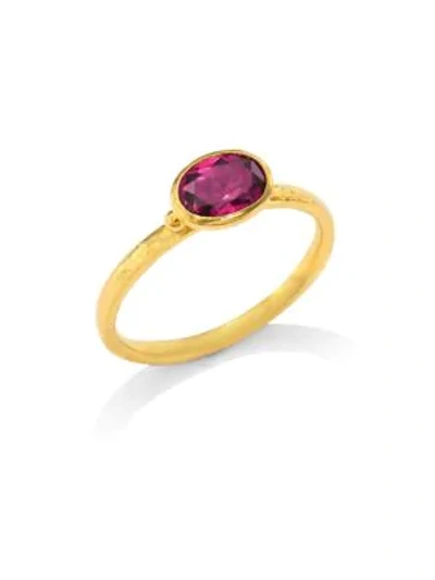 Gurhan Delicate Hue Pink Tourmaline Stacking Ring In Yellow Gold