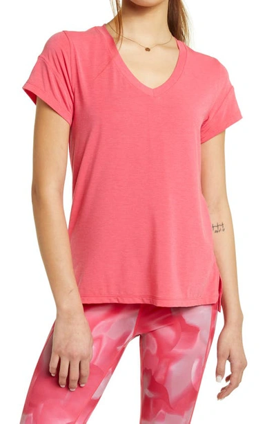 Zella Ava T-shirt In Pink Atomic