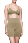 Skims Soft Smoothing Shorts In Army Green