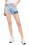 Ag Alexxis High Rise Cutoff Jean Shorts In 23 Years Facade In 23 Years Facade Patched