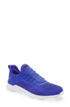 Apl Athletic Propulsion Labs Techloom Tracer Mesh And Neoprene Running Sneakers In Cobalt / White