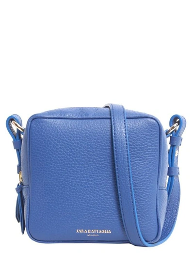 Sara Battaglia Cube Crossbody Bag In Blu