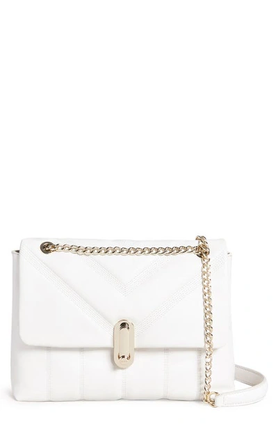 Ted Baker Ayahlin Quilted Leather Crossbody Bag In Ivory
