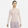 Nike Yoga Luxe Dri-fit Women's Full-zip Jacket In Pink Oxford/ Light Soft Pink