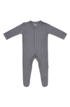 Kyte Baby Babies' Snap Footie In Charcoal