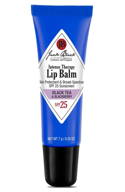 Jack Black Intense Therapy Lip Balm Spf 25, 0.25 oz In Black  Tea Blackberry