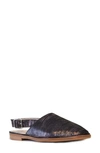 Amalfi By Rangoni Gelso Slingback Flat In Black Katmandou
