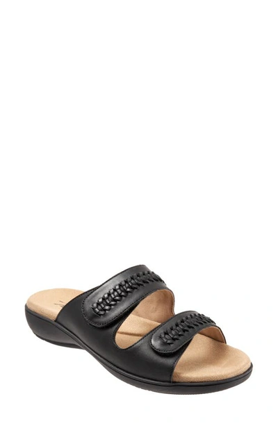 Trotters Women's Ruthie Woven Sandals Women's Shoes In Black