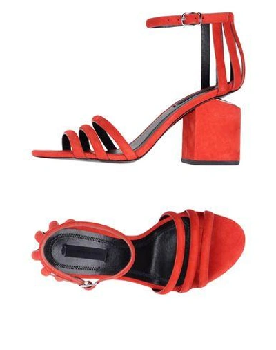 Alexander Wang Sandals In Red