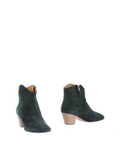 Isabel Marant Étoile Ankle Boot In Deep Jade
