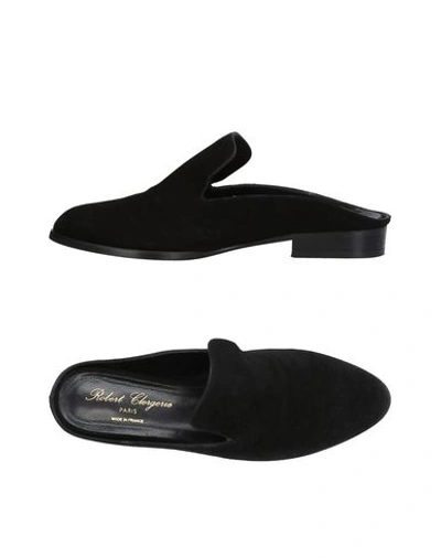 Robert Clergerie Mules And Clogs In Black