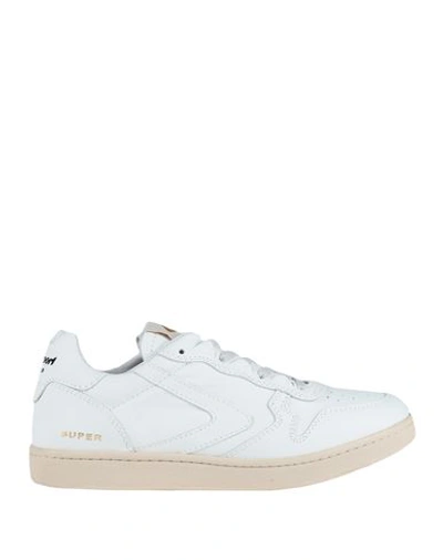 Valsport Super Sneaker In Suede And Mesh In White