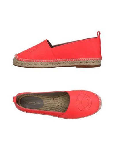 Anya Hindmarch Espadrilles In Coral