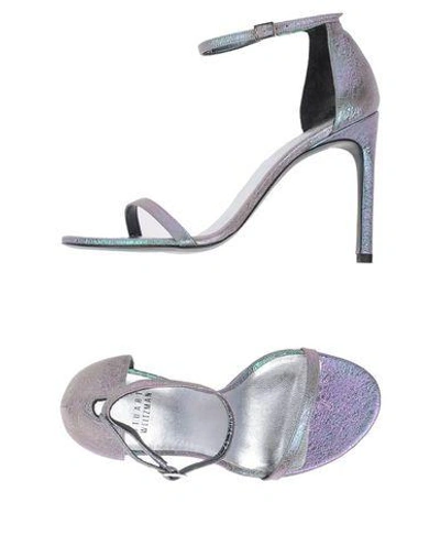 Stuart Weitzman Sandals In Grey