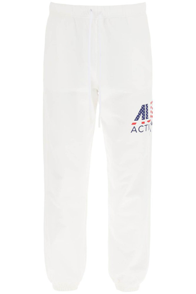 Autry Logo Drawstring Tracksuit Bottoms In White