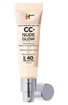 It Cosmetics Cc+ Nude Glow Lightweight Foundation + Glow Serum With Spf 40 And Niacinamide Fair Ivory 1.1 oz / 32