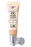 It Cosmetics Cc+ Nude Glow Lightweight Foundation + Glow Serum With Spf 40 And Niacinamide Medium 1.1 oz / 32 ml