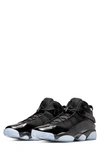 Nike Jordan 6 Rings Sneaker In Black/ Black/ White