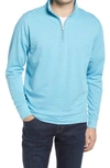 Peter Millar Men's Quarter Zip Pullover Sweater In Wave Break