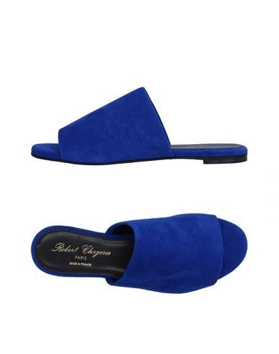 Robert Clergerie Sandals In Bright Blue