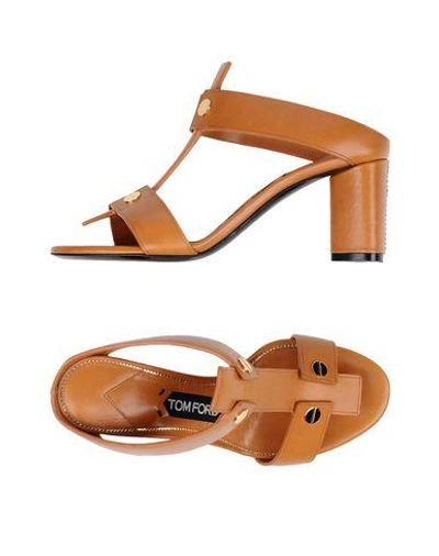 Tom Ford Sandals In Brown