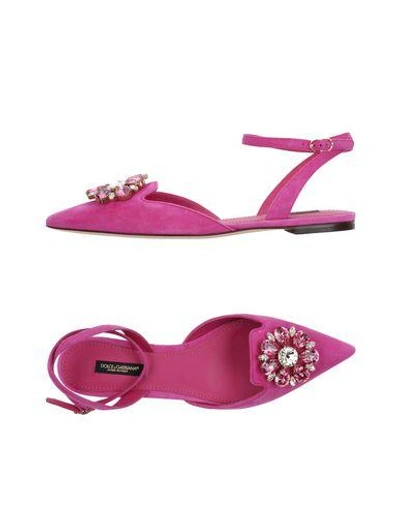 Dolce & Gabbana Ballet Flats In Pink