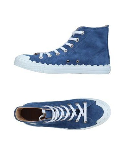Chloé Sneakers In Slate Blue