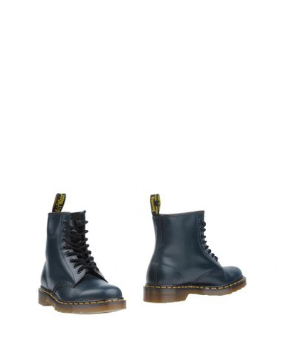 Dr. Martens' Ankle Boots In Dark Blue