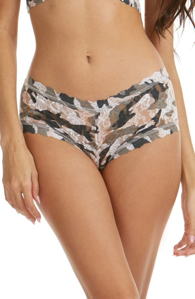 Hanky Panky Printed Signature Lace Boyshorts In Incognito