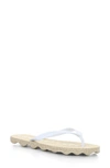 Asportuguesas By Fly London Base Flip Flops In 000 Natural/ White Rubber