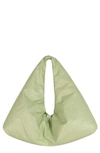 Kassl Anchor Medium Oiled Canvas Top Handle Bag In 0119 Pistachio