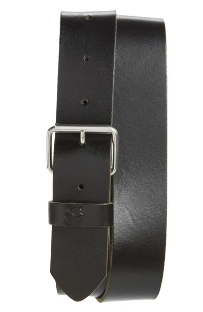 Fjall Raven Singi Leather Belt In Black