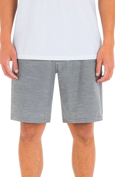 Hurley Phantom Sandbar Stretchband 20" Water Repellent Walk Shorts In Ion Grey