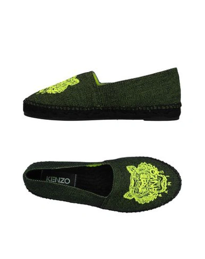 Kenzo Espadrilles In Acid Green