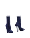 Fendi Ankle Boots In Dark Blue