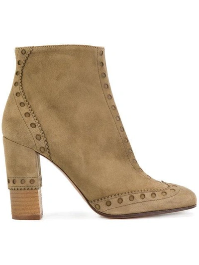 Chloé Perry Ankle Boots - Brown
