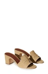 Loro Piana Suede Charm Slide Mules In D02i Egypt Rock