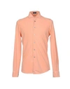 Drumohr Solid Color Shirt In Salmon Pink