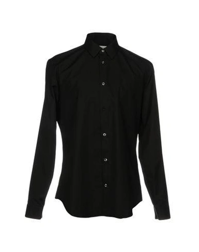 Maison Margiela Solid Color Shirt In Black