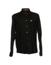 Mcq By Alexander Mcqueen Solid Color Shirt In Black