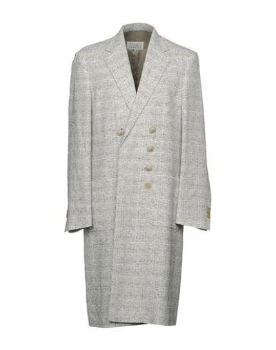 Maison Margiela Full-length Jacket In Light Grey
