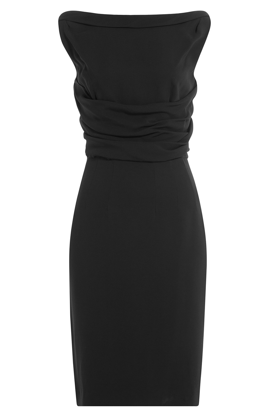 Dsquared2 Draped Bodice Dress In Black | ModeSens